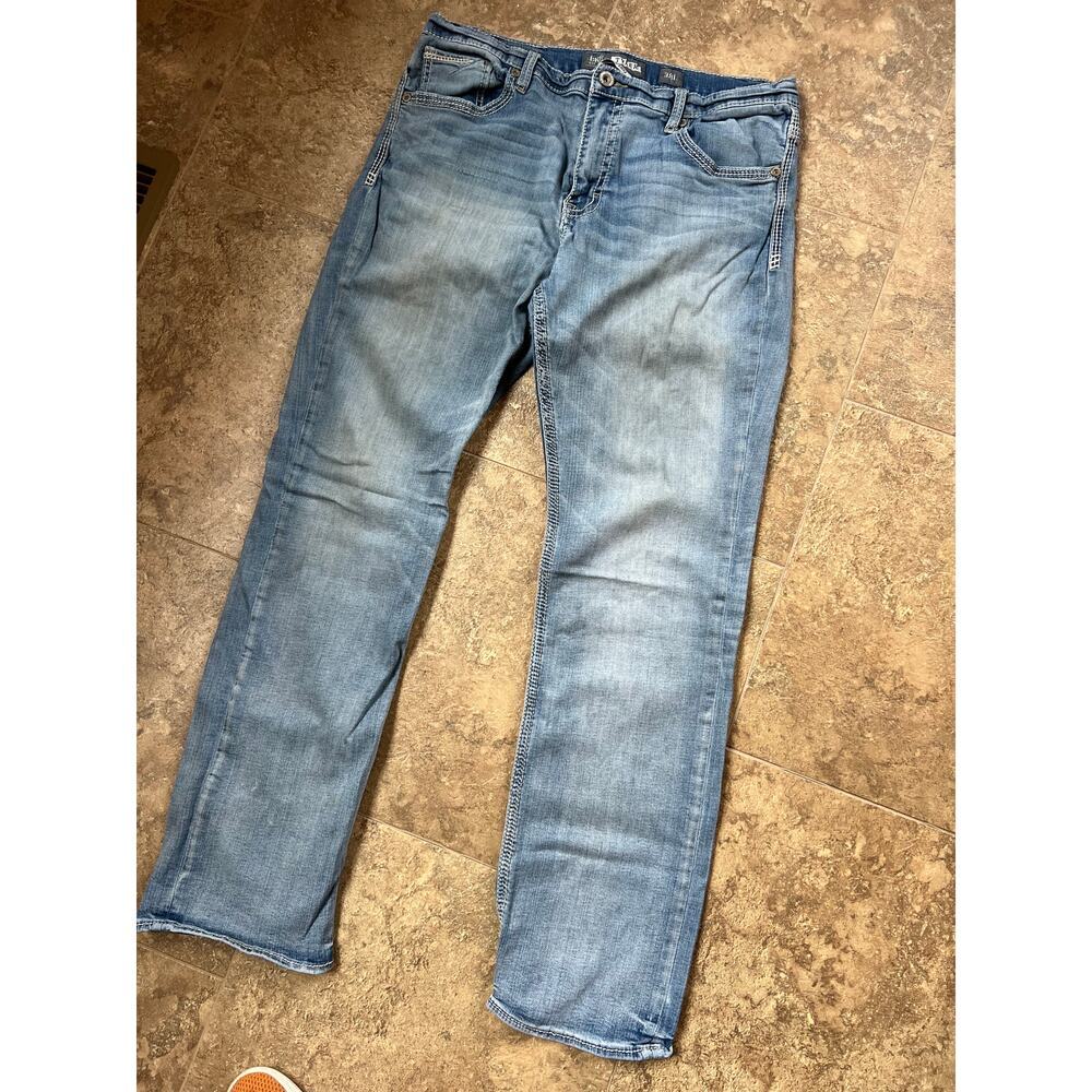 BKE Men Jeans Straight Light Blue Wash